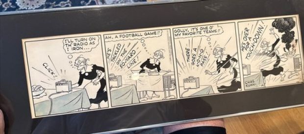 Signed Large Comic Strip Framed ORIGINAL PEN+INK ART - Doc Winner Grandma 1953 | eBay US (Buy It Now)