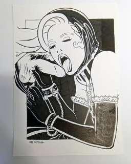 Capogna, Max - 1 Original drawing - Fetish pin up - 2004 | Catawiki
