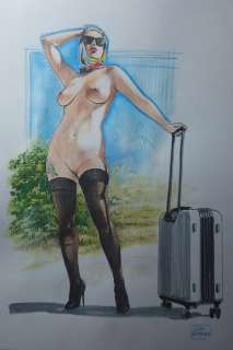 Raimondo, Luca - 1 Original colour drawing - Holiday - 2024 | Catawiki