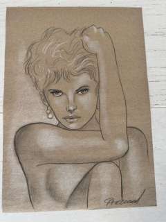 Renaud - 1 Original drawing - Jessica Blandy - Regard de braise | Catawiki