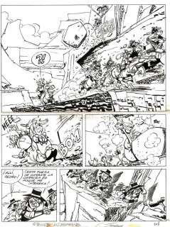 Planche originale page 12 Tome 4 de Godaille et Godasse Révolte en Espagne par Jacques SANDRON