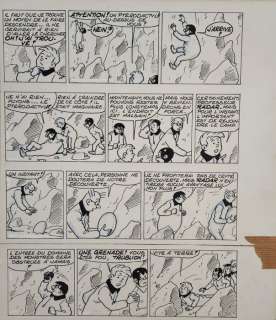 Lacroix, Pierre - 1 Original page - Bibi Fricotin T61 - Spéléologue - 1963 | Catawiki