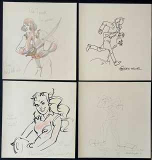 Van De Walle, Eric Heuvel, Hans van Oudenaarde, Hank Kuijpers - 4 Original drawing - Group of four - Original Illustrationen | Catawiki