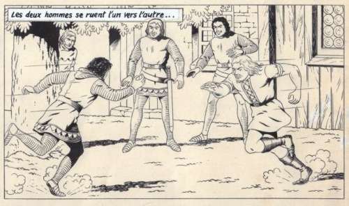 De Moor, Bob - 1 Page originale + album de luxe - De Leeuw van Vlaanderen / Le Lion de Flandre - (p.36) - 1949 | Catawiki