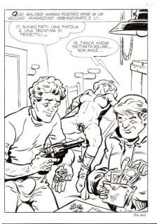 Angiolini, Sandro - 6 Original page - La Poliziotta #54 - "Quel bastardo del tenente Kant" - 1983 | Catawiki