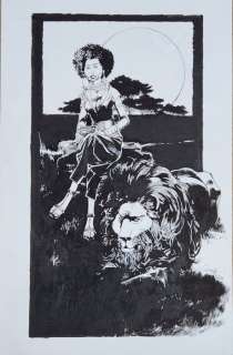 Hugues Labiano - 1 Original colour drawing - le lion de Judha - 2020