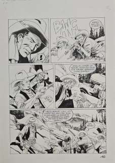 Tavola originale Tex Lucio Filippucci Tex n.631 L’oro dei Monti San Juan p. 16 | Venere Comic Art
