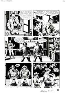 Piccinelli, Alessandro - 2 Original page - Tex #650 - "I misteri di villa Diago" - 2014 | Catawiki