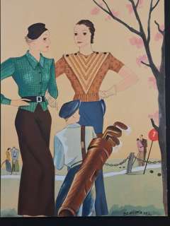 Schipani (Ottorino Paschi) - 1 Original drawing - La Moda e il Golf | Catawiki