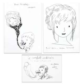 Larcenet - Lot 440 - Le Combat ordinaire, ensemble de trois albums en…