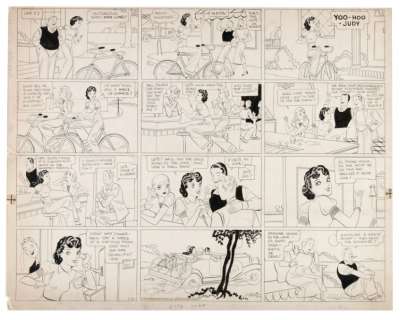 PAUL ROBINSON â€œETTA KETTâ€ 1933 SUNDAY PAGE ORIGINAL ART. 