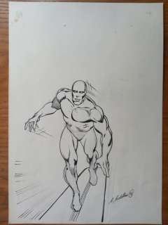 Claudio Castellini - 1 Original drawing - The Silver Surfer - 1991 | Catawiki