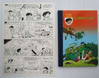 Kari Lente 52 - - Originele pagina (p.9) + hardcover album - Kari Lente 52 - De zwarte tijger - 1 Album - EO - 2010 | Catawiki
