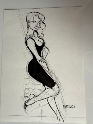 Meynet, Félix - 1 Original drawing - Mirabelle élégante | Catawiki