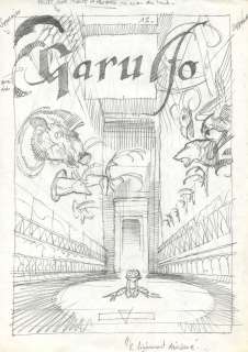 Maïorana | Garulfo, illustration Ã  la mine de plomb pour… | Millon