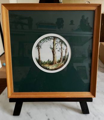 Dulieu, Jean - 1 Original colour drawing - Vrij Werk - Landschap met bomen - 1990 | Catawiki