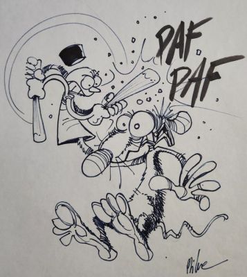 Ptiluc - 1 Original drawing - Pacush Blues - Pacush Blues | Catawiki