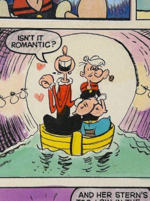 Mevin - 1 Original page - Popeye - The Tunnel of Love - 1975 | Catawiki
