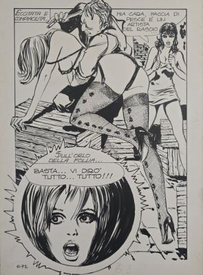 Manara, Milo - 1 Original page - Genius #11 | Catawiki