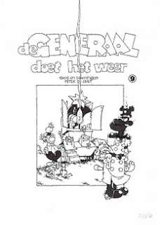 de Smet, Peter - Originele cover  - De Generaal 9  - ‘De Generaal doet het weerl‘  - (1983)