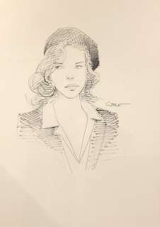 Gibrat | Le Vol du corbeau, illustration de grand format… | Millon