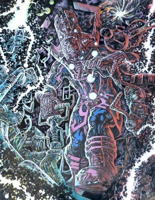 Pontet, Cyril - 1 Original colour drawing - Marvel Comics - Galactus - 2025 | Catawiki
