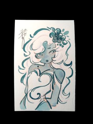 Peach Momoko - Original colour drawing - Chibi - 2025 | Catawiki