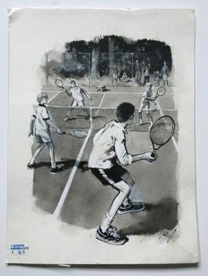 Follet, René - 1 Original drawing - Le chat tigre - L’affaire Marmouset - 1999 | Catawiki