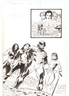 Sean Chen - 1 Original page - X-Men - The End #10 – p. 2 splash page - 2005 | Catawiki