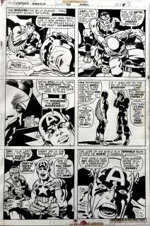 D. Bruce  Berry , Jack Kirby - Captain america #196 p 7 (1976)