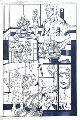 Tom Derenick - Kevin Conrad - 1 Original page - JLA - 2004 | Catawiki