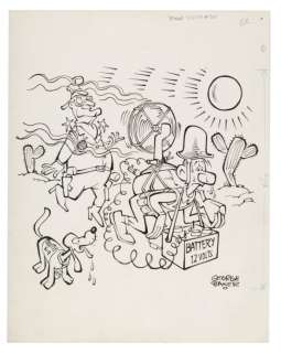 â€œSAD SACK’S FUNNY FRIENDSâ€ ORIGINAL ART LOT OF FOUR CONSECUTIVE COMIC BOOK COVERS. | Hake’s