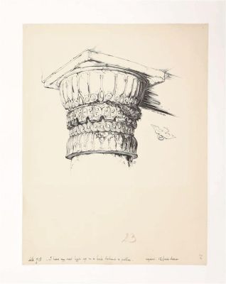 Anton Pieck ( Zuid-Hollandsche Uitgeversmaatschappij ) - 1 Original drawing - Ezeltjes vertelden - "I have my nest high up in a hole behind a pillar " - 1940 | Catawiki