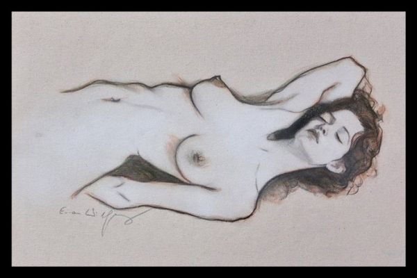 Emma Wildfang - 1 Original drawing - "Gentle Surrender" - Contours of Intimacy Edition | Catawiki