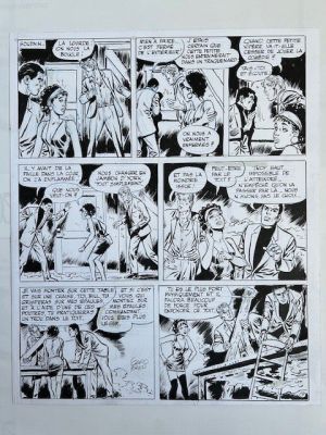 Forton, Gérald - 1 Original page - Bob Morane - Les mangeurs d‘âmes - 2005