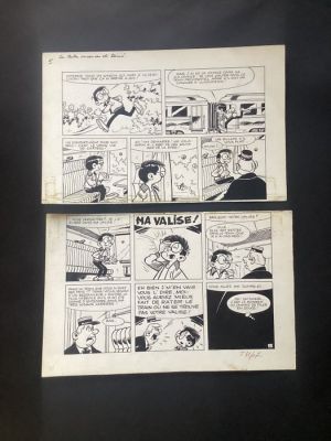 Mitteï (Jean Mariette) - 1 Original page - L’indésirable Désiré - Les belles vacances de Désiré - 1970 | Catawiki