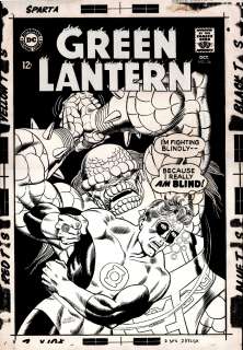 Gil Kane Murphy Anderson - green lantern #56 cover (large art) 1967