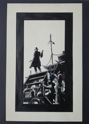 Parnotte, Joël - 1 Original drawing - Hong Kong Triad - 1998 | Catawiki