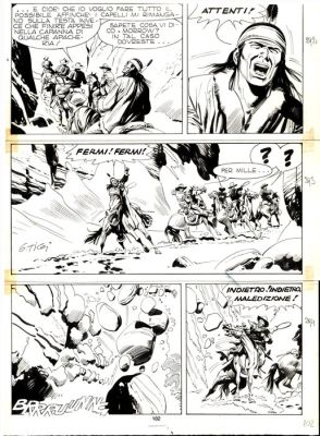 Ticci, Giovanni - 1 Original page - Tex #271 - "Bandoleros!" - 1983 | Catawiki