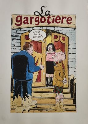 Dimitri - 1 Original colour page - Le Goulag T16 - La gargotiere