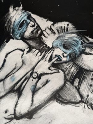 Bilal, Enki - 1 Collotype with highlights on Arches paper - Les passagers clandestins - 1997