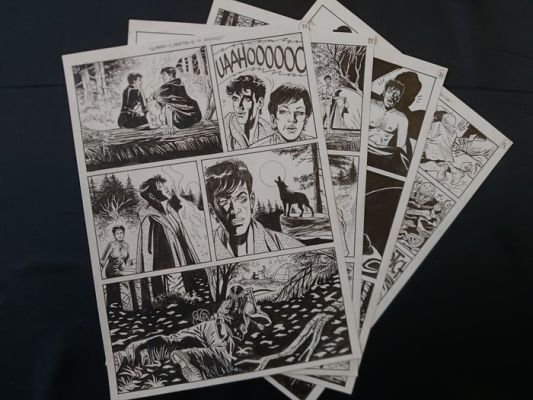 Montanari Giuseppe & Grassani Ernesto - 4 Original page - Dylan Dog - Quando il mostro è in vacanza | Catawiki