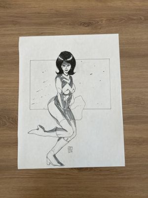 Khoi Pham - 1 Original drawing - Wonder Woman - 2009 | Catawiki