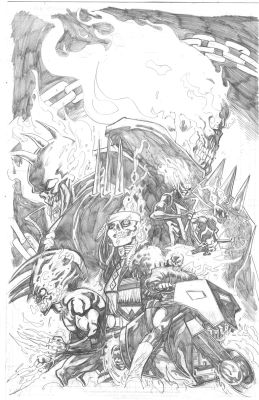SPIRITS OF VENGEANCE #5 CHRIS CAMPANA ORIGINAL COVER ART | Scott’s Collectables