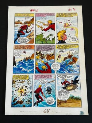 Ortiz, Jose - 1 Original page - Electro - Electro defeats Dynamo - 1971 | Catawiki