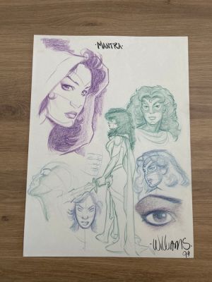 David Williams - 1 Original drawing - Mantra - Mantra - 1994 | Catawiki