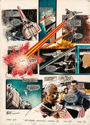 Asbury | Planche originale n°2 - The Invasion of Bolus - Battlestar Galactica | Daniel Maghen