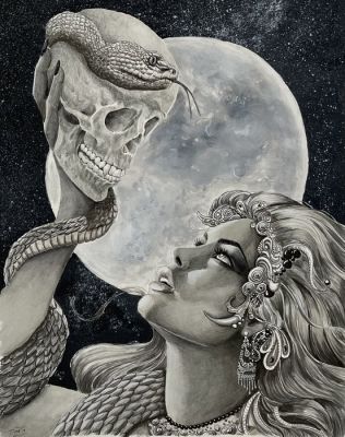 Diniez (Dinie de Zeeuw) - 1 Original page - The game of Herion - 2018