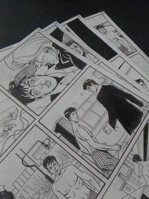 Montanari, Giuseppe - 4 Original page - Dylan Dog | Catawiki