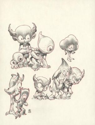 Stan Manoukian | "Grand-Bois, recherche". Dessin préparatoire pour l?illustration accompagnant la sculpture éditée par Samuel Boulesteix | Daniel Maghen